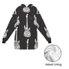 Rock Guitar Women's Blanket Hoodie