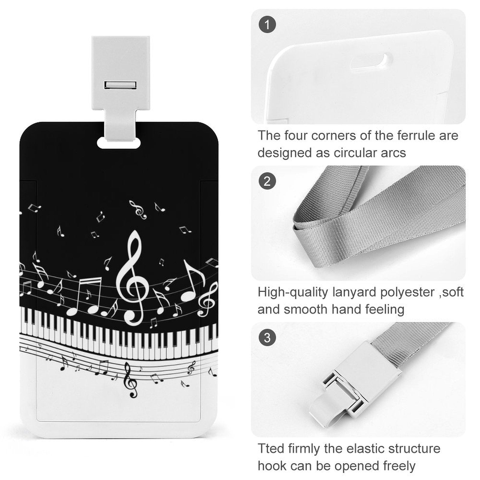 Piano Badge Holder