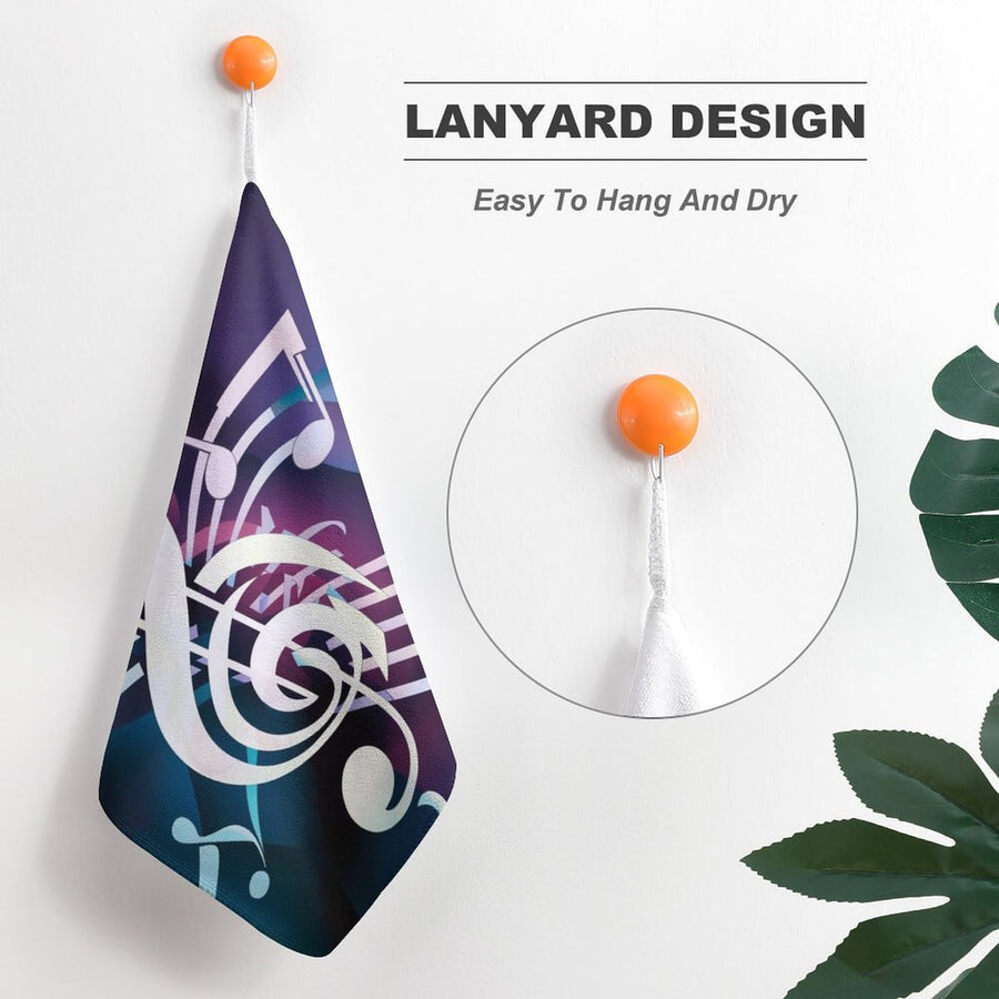 Music Galaxy Hand Towel