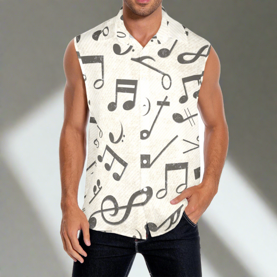Vintage Music Men's Sleeveless Shirt