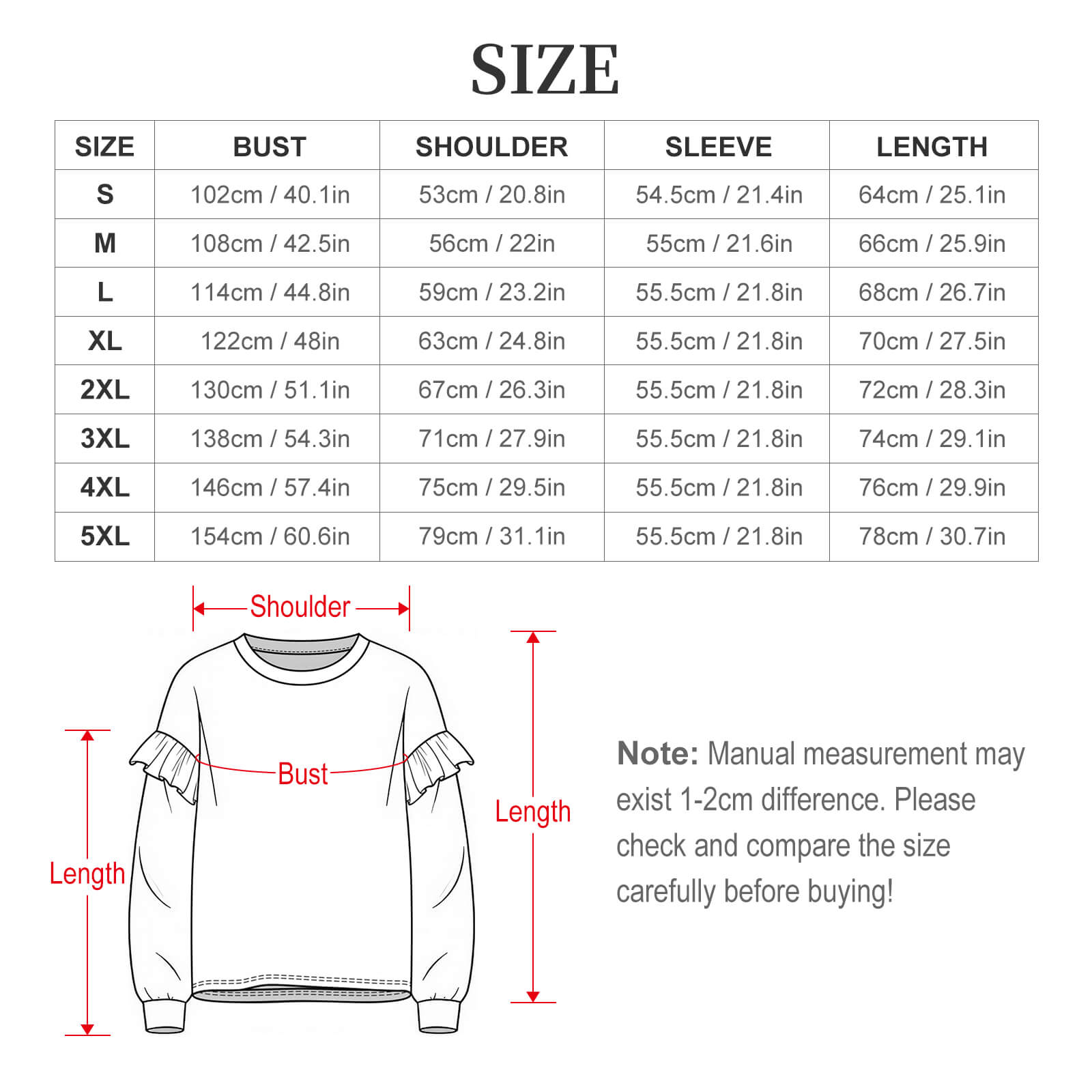 Music Black Ruffle Shoulder Sweatshirt