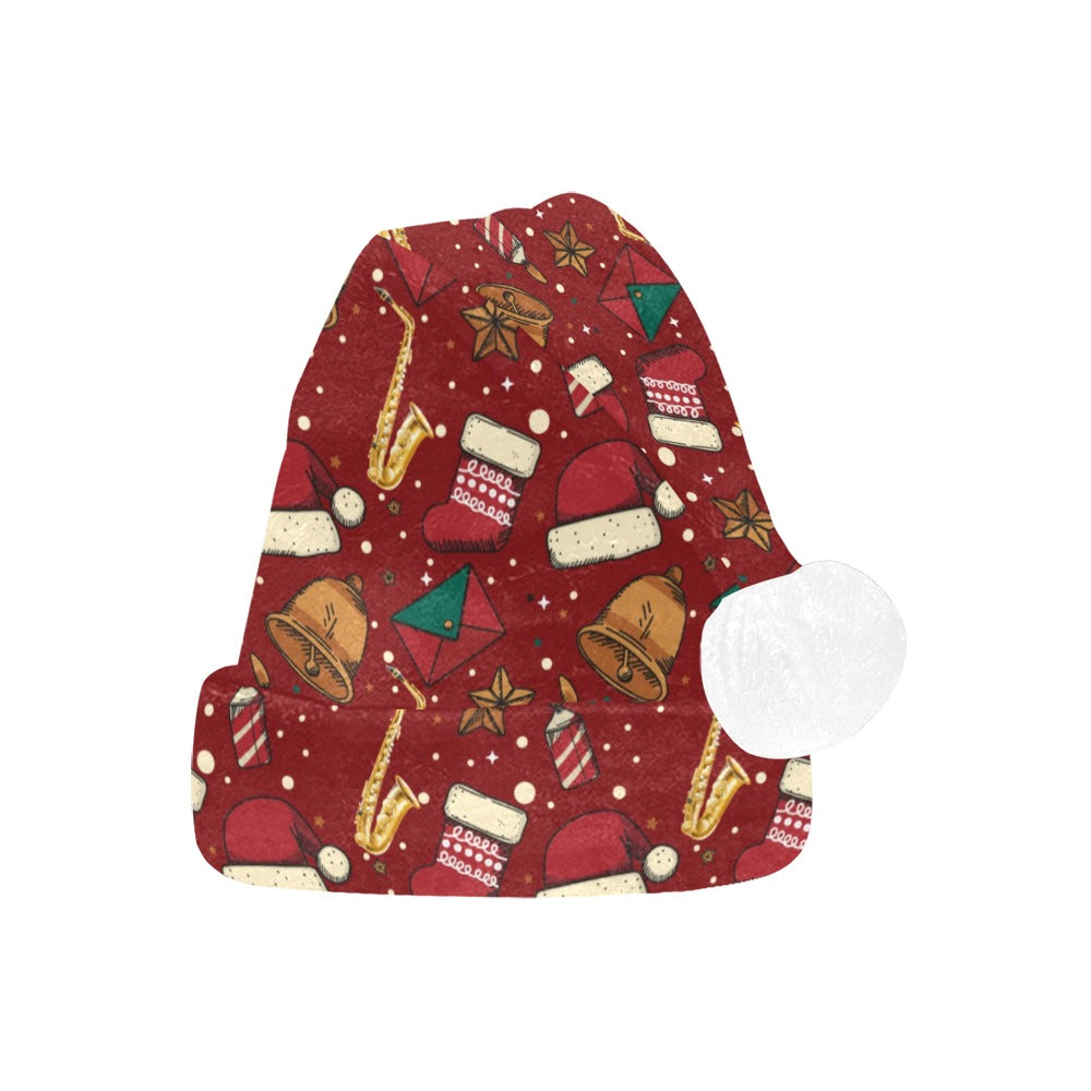 Saxophone Christmas Santa Hat
