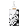 Music Dot Pattern Leather Key Bag