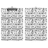 Music Scores White Acrylic Clipboard