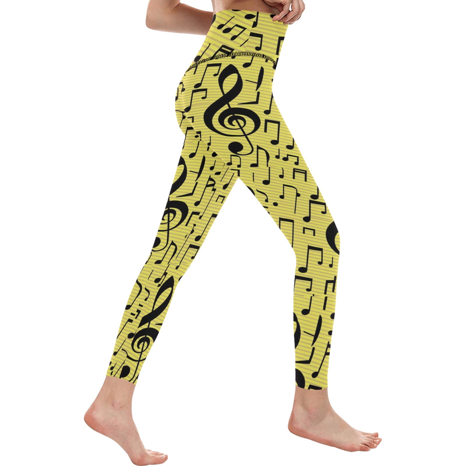 Music Bee Women's High-Waisted Leggings