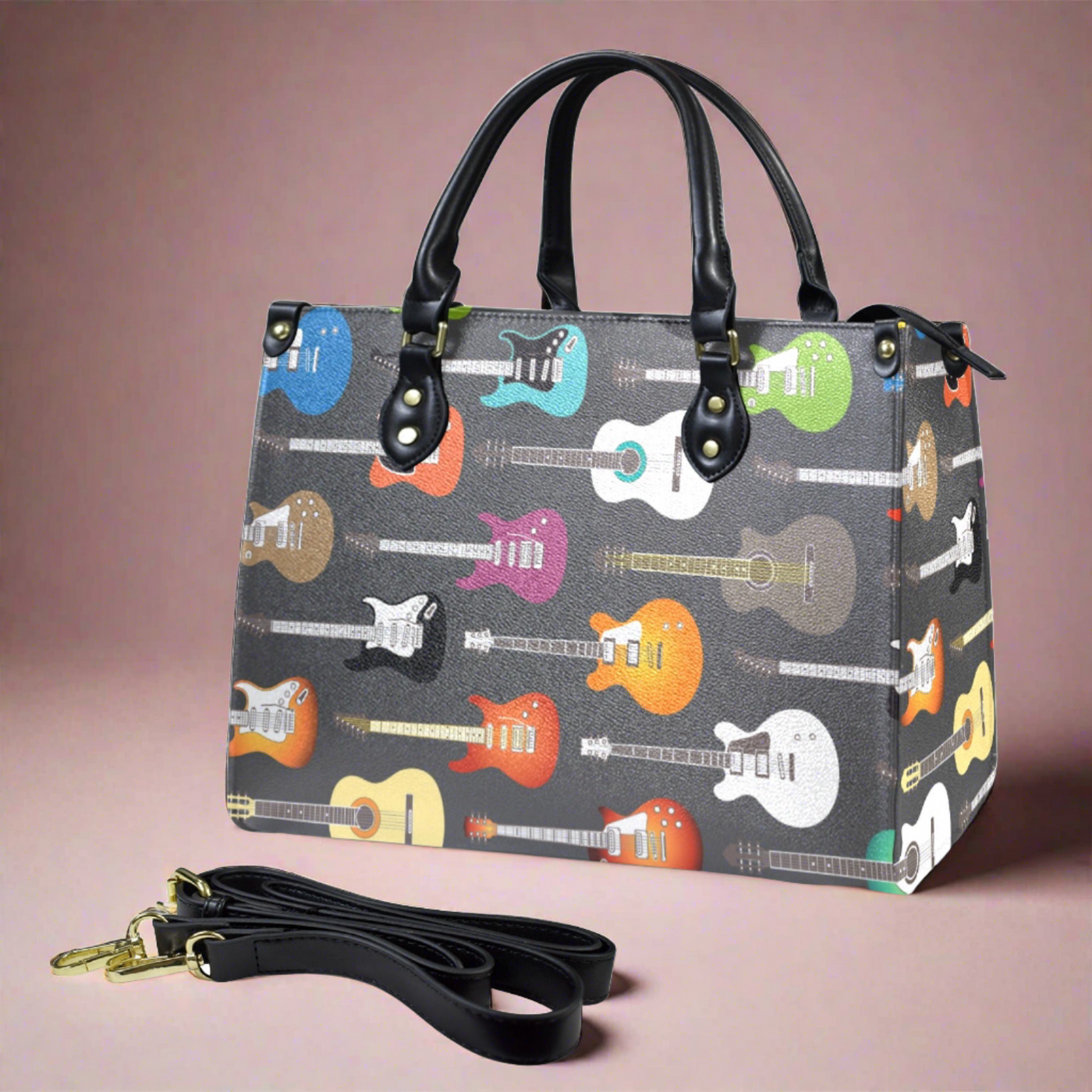 Guitar Pattern Women's Handbag
