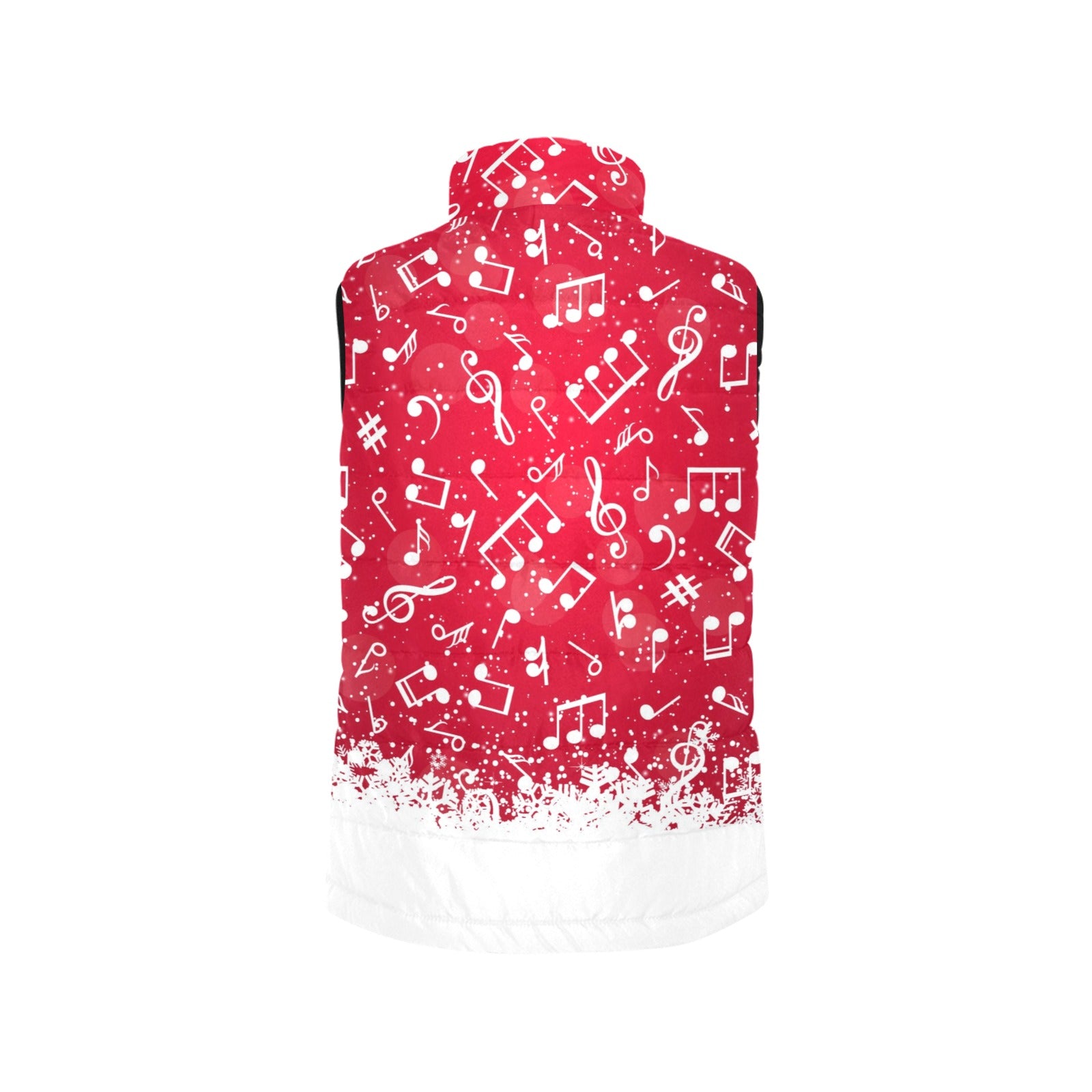 Winter Music Holiday Women's Padded Vest