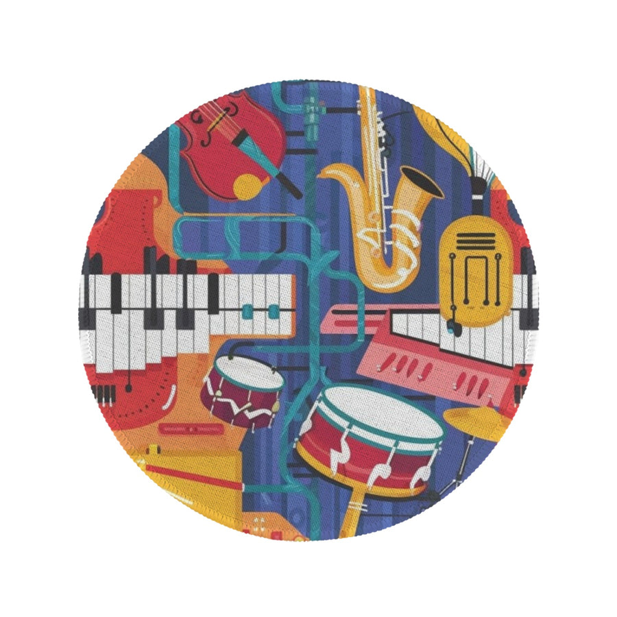 [USA Only] Music Instruments Round Placemat