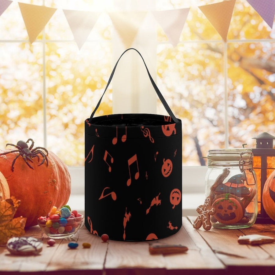 Music Pumpkin Halloween Candy Bag
