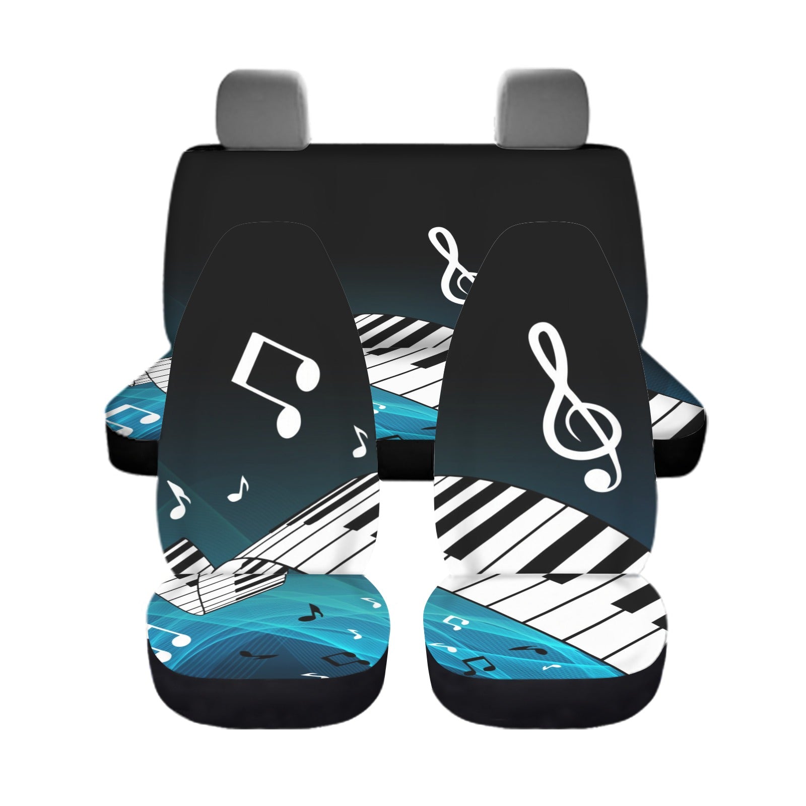 Blue Piano Car Seat Cover (Full Set)