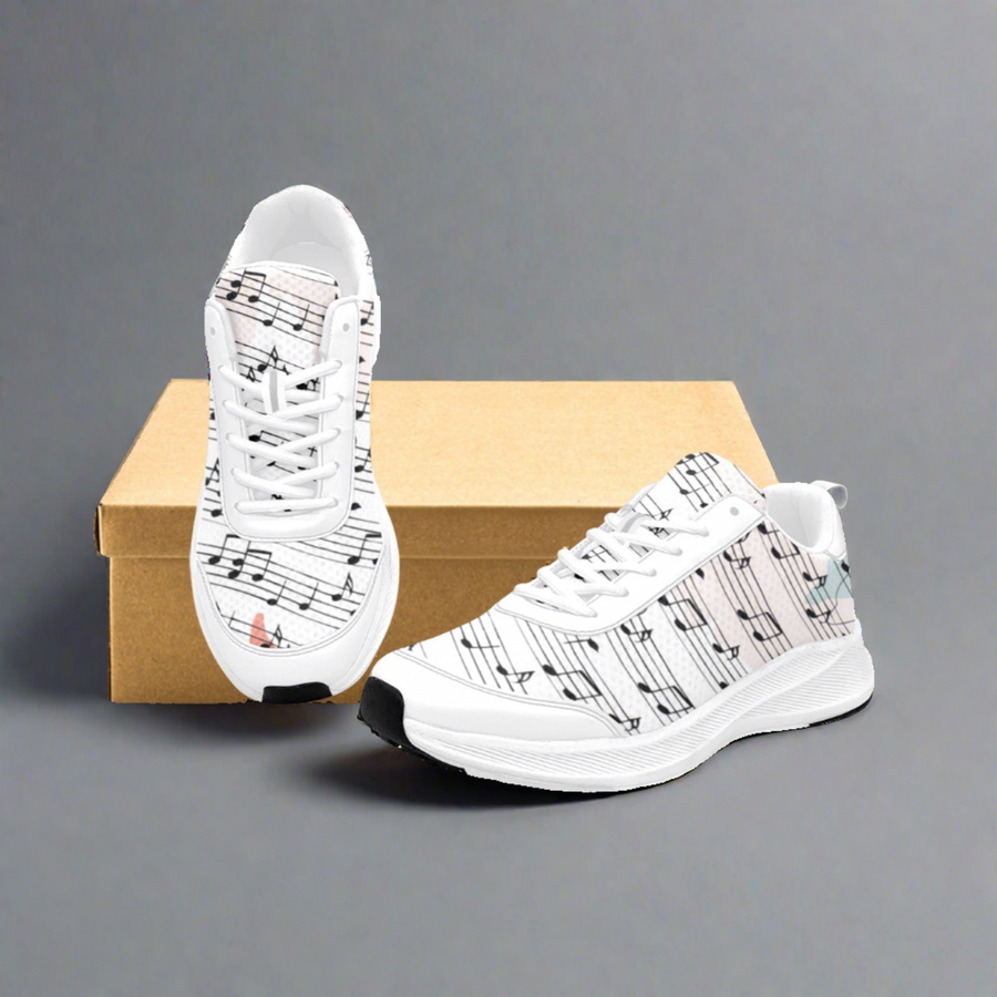 Triple Colors Music Women's Mudguard Running Shoes