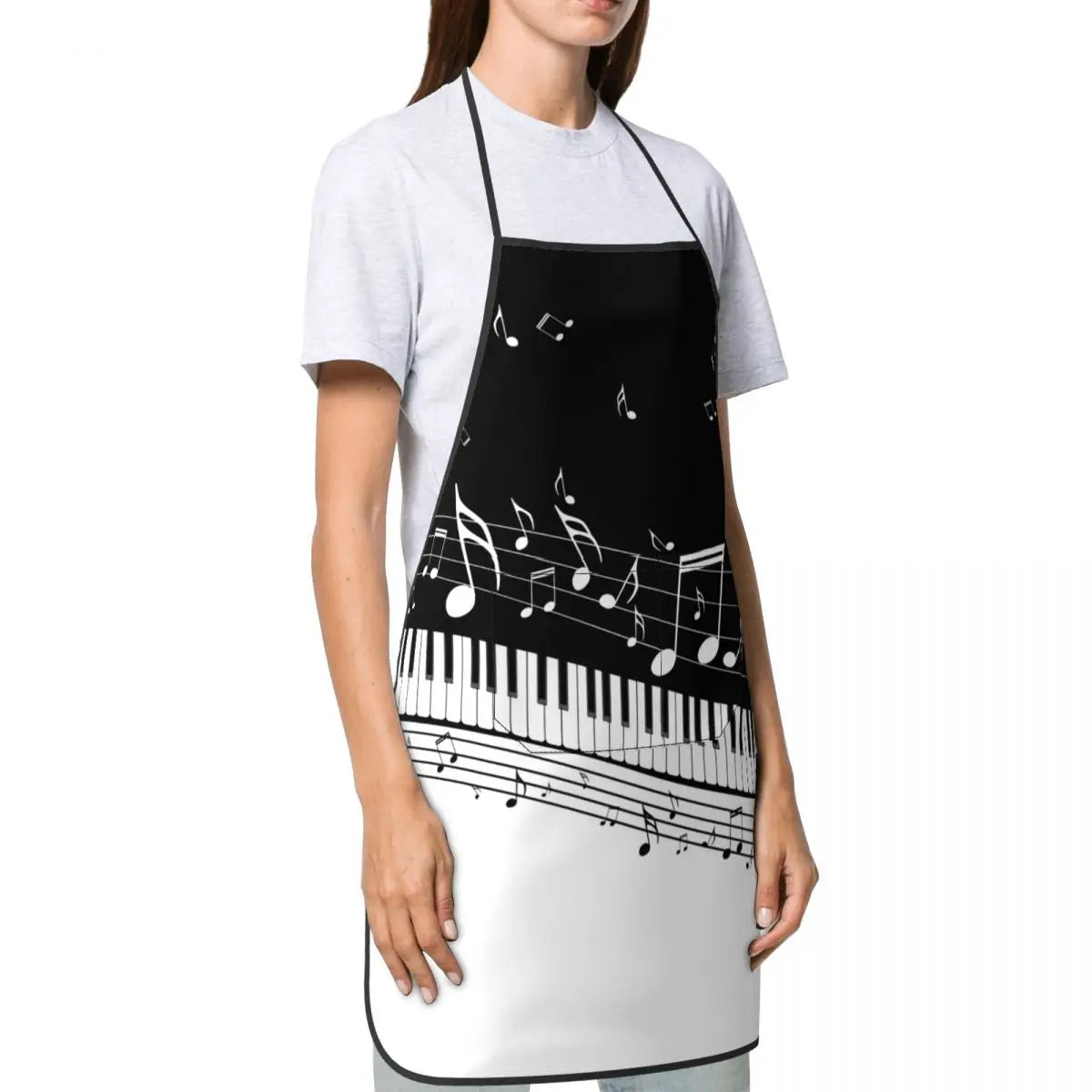 Piano Keys & Music Notes Apron