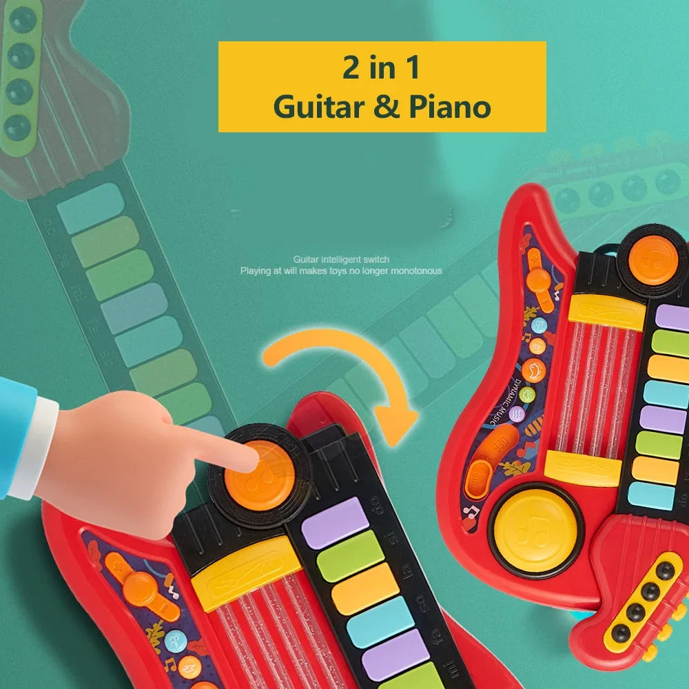 2 IN 1 Guitar & Piano Electronic Toy