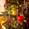 Red Music Note Christmas Tree Hanging Decoration