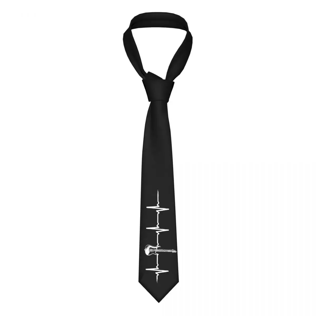 Electric Guitar Heartbeat Tie