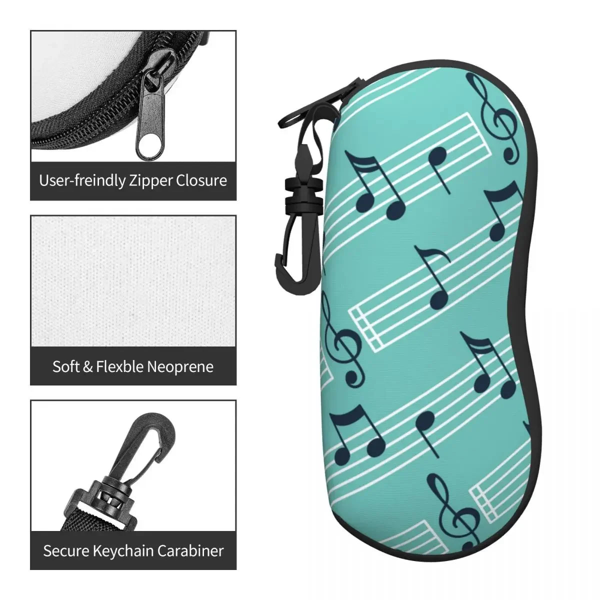Music Notes Eyewear Case