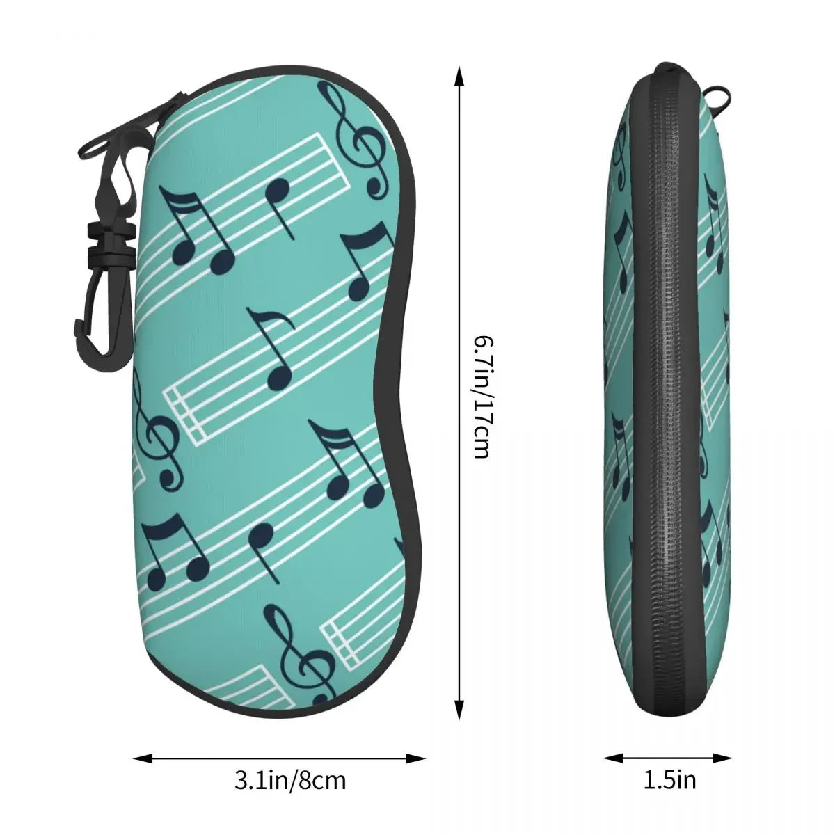 Music Notes Eyewear Case