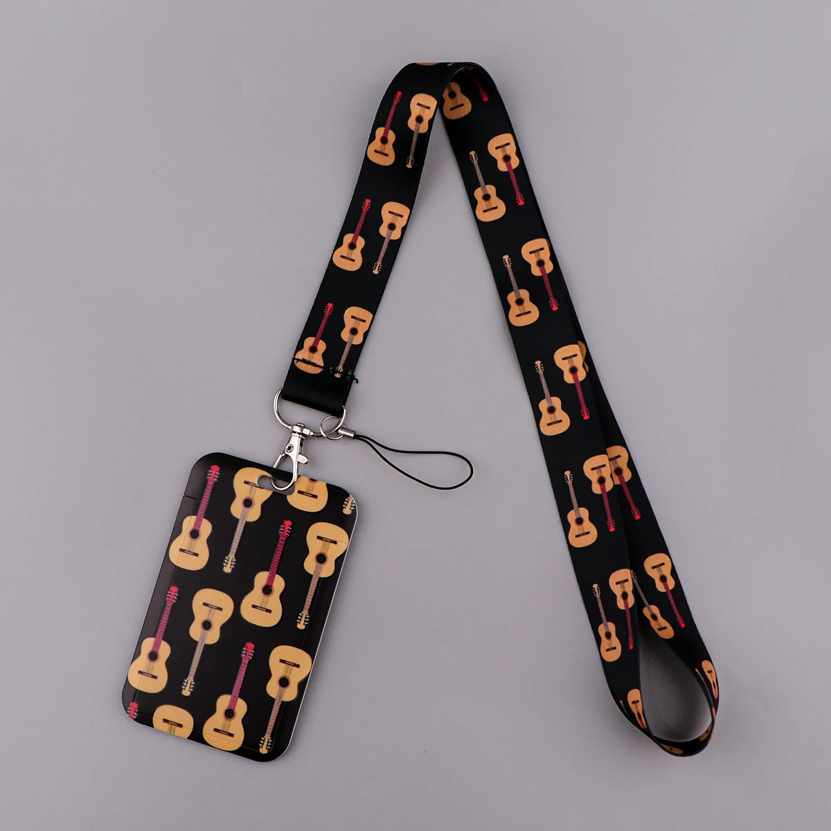 Guitar Lanyard Card Holder