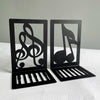 Music Notes Metal Bookend Set