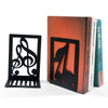 Music Notes Metal Bookend Set