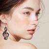 Music Treble Clef Acrylic Earrings