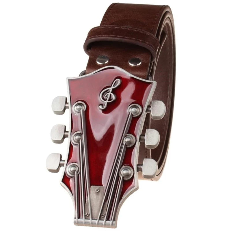 Guitar Shape Buckle Belt - Restocked