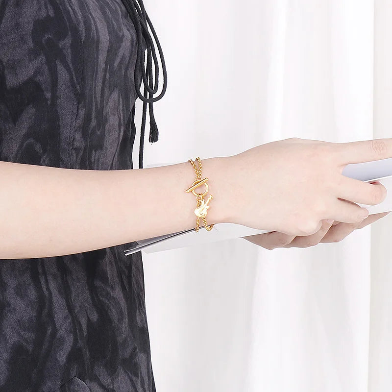 Double Chain Guitar Bracelet