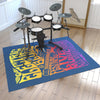 Colorful Music Notes Rock Carpet