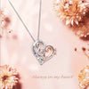 Love Music Bi-tone Heart Necklace