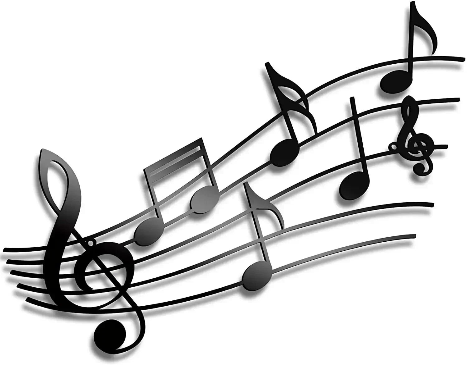 Music Scores Metal Wall Art Decor