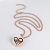 Music Piano Violin Round Necklace