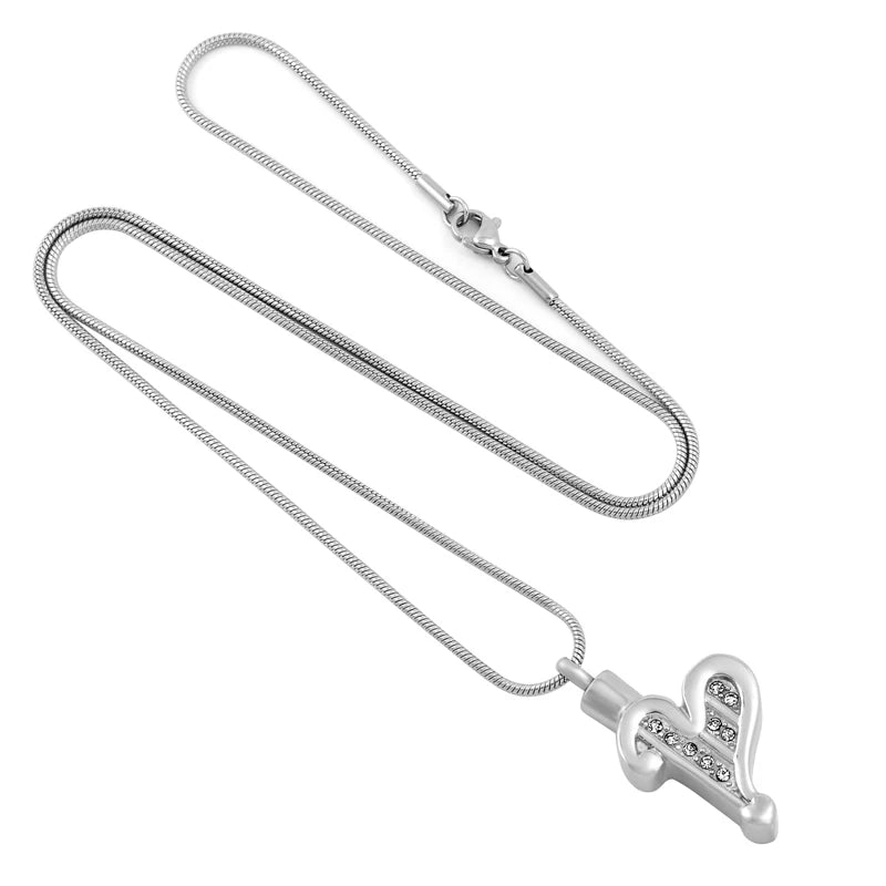 Crystal Harp Pendant Necklace