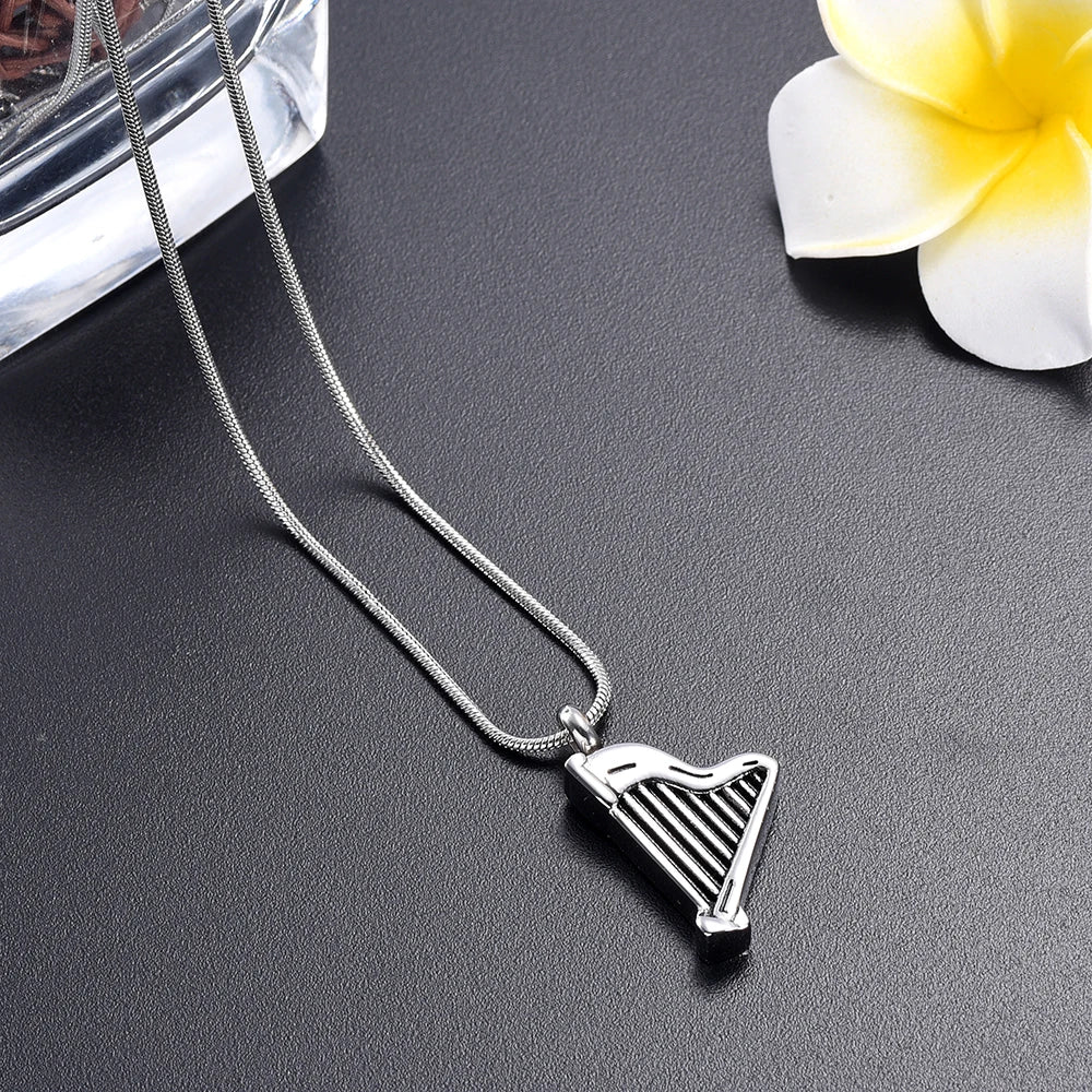 Harp Stainless Steel Necklace