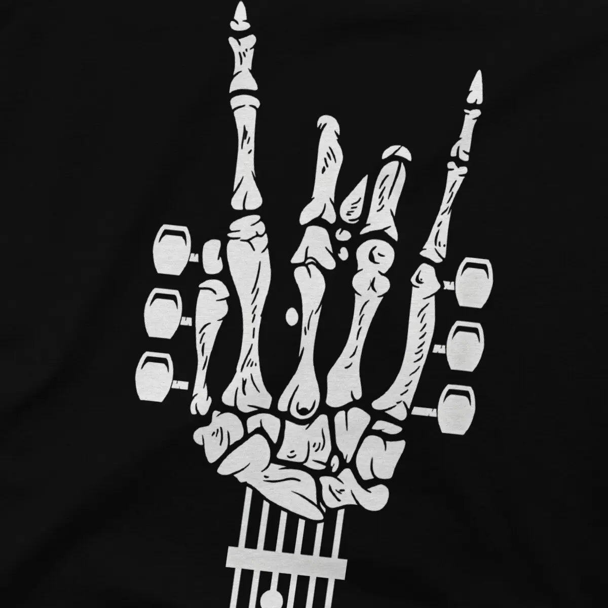 Creative Guitar Skeleton Bones T-shirt