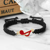 Red Eighth Note Rope Bracelet