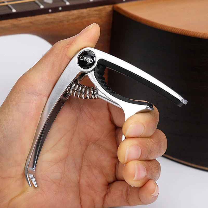 Wood/Metal Guitar Pick Holder Capo