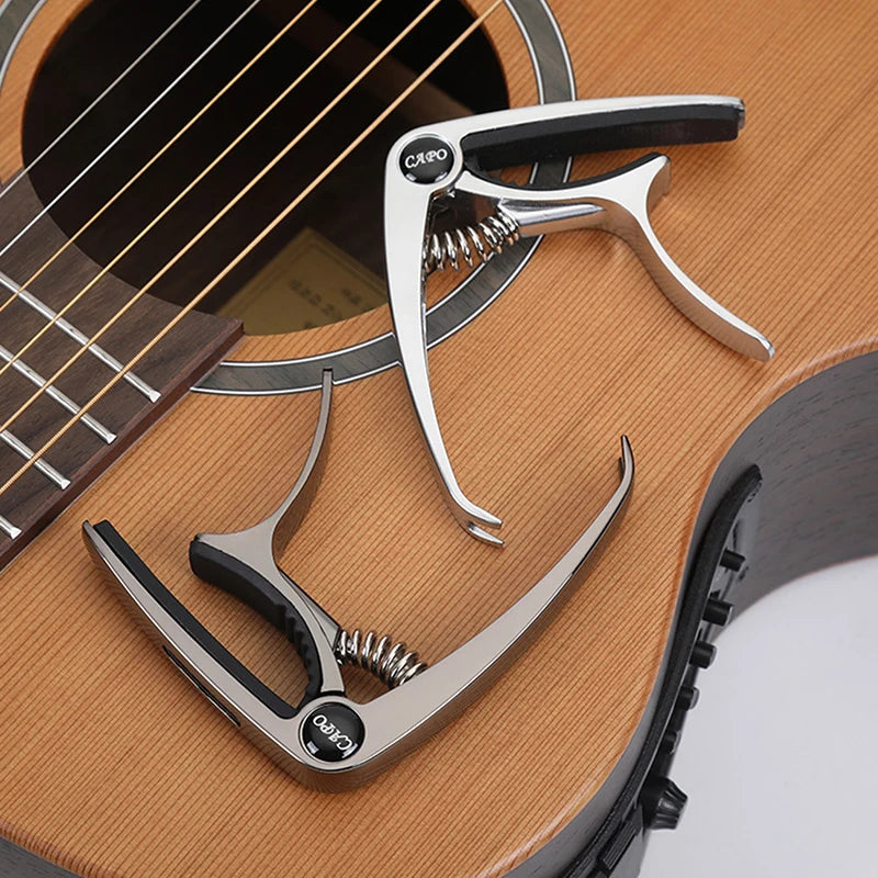 Wood/Metal Guitar Pick Holder Capo