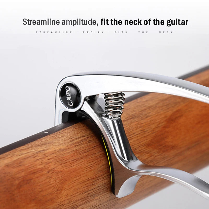 Wood/Metal Guitar Pick Holder Capo