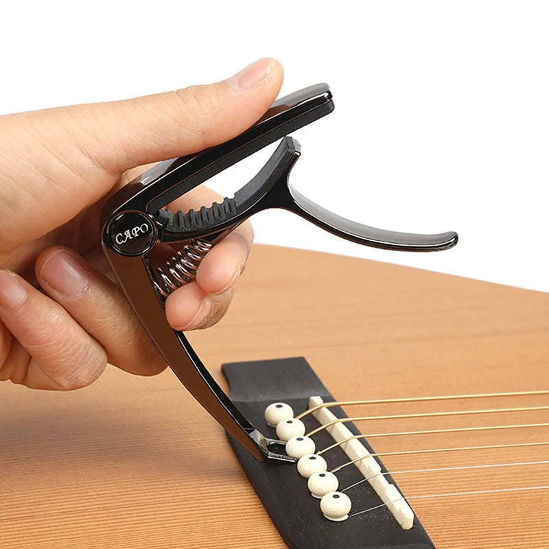Wood/Metal Guitar Pick Holder Capo