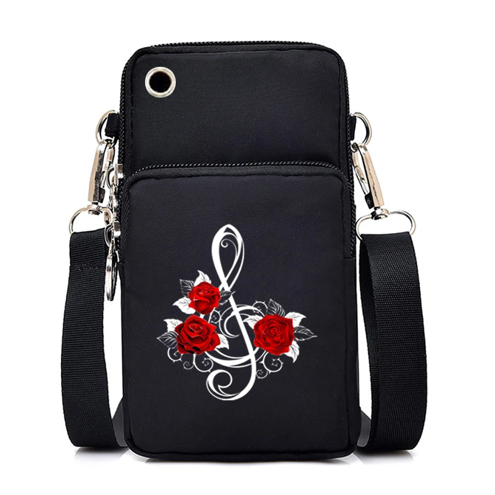 Music Print Mobile Phone Bag