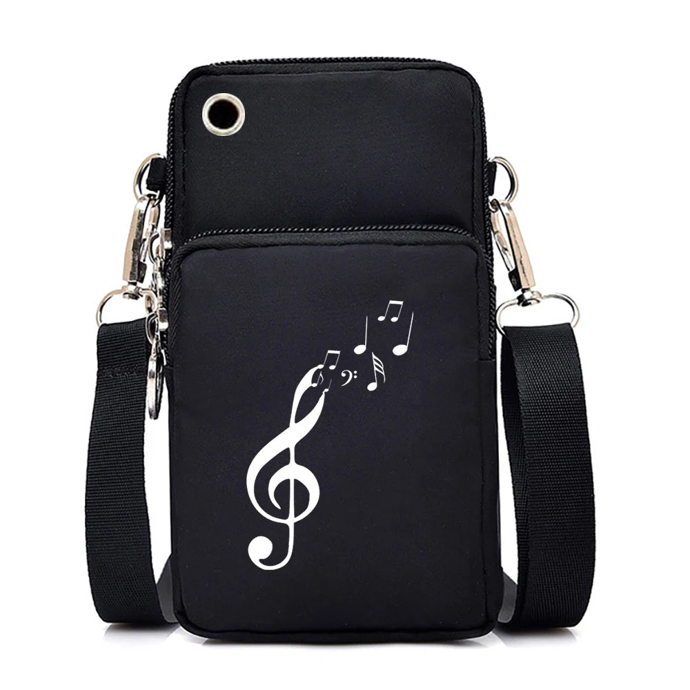 Music Print Mobile Phone Bag