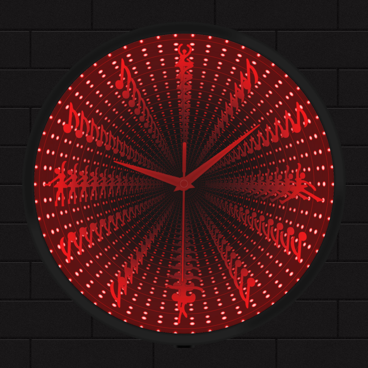 Ballet Music Note LED Wall Clock