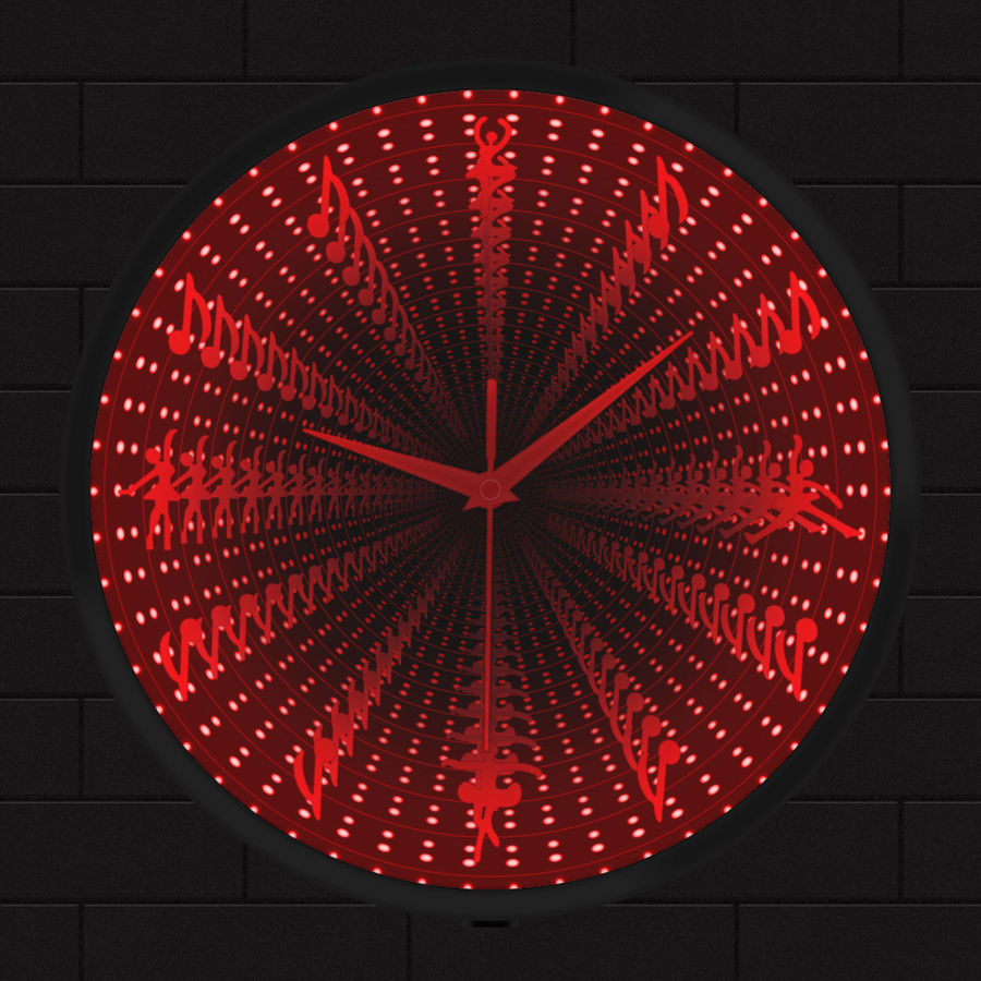 Ballet Music Note LED Wall Clock