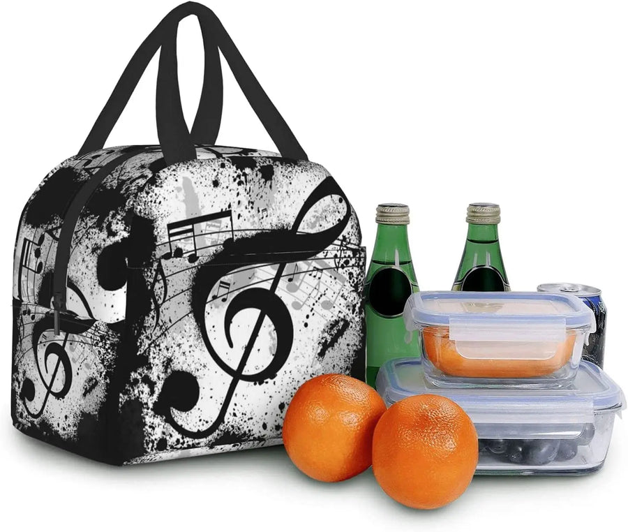Music Treble Clef Insulated Lunch Bag