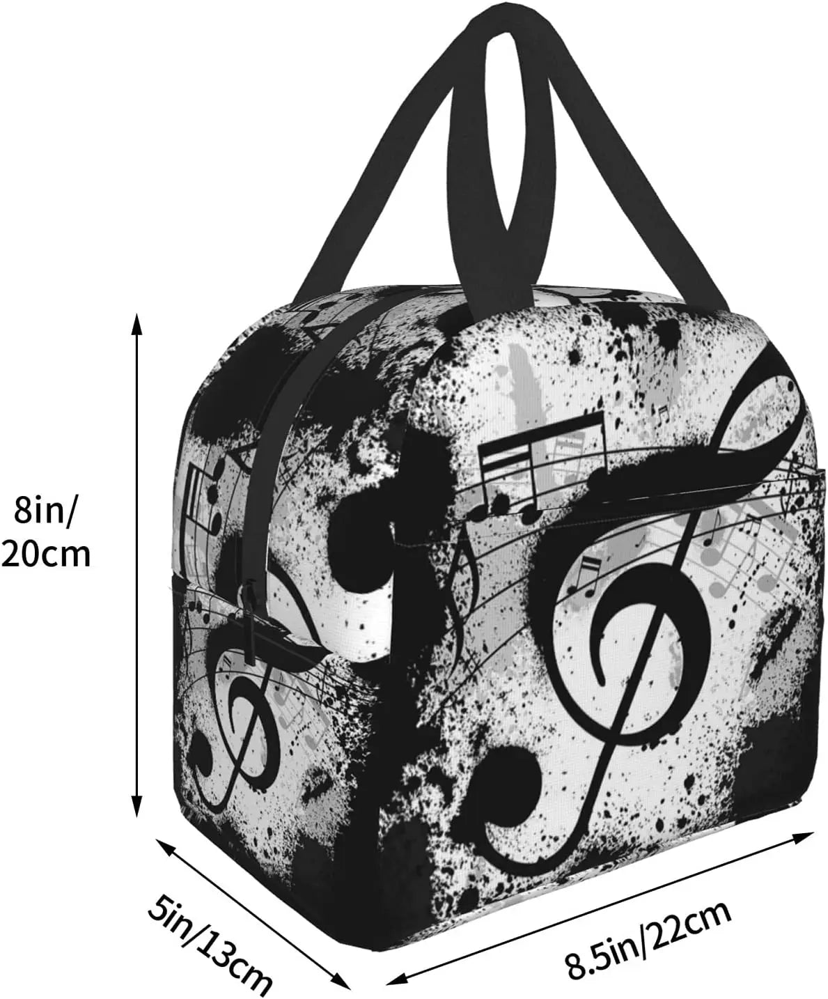 Music Treble Clef Insulated Lunch Bag