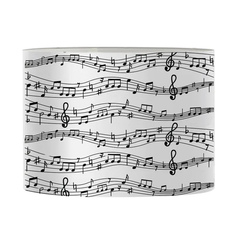 Music Notes Print Lamp Shade Collection
