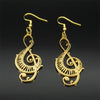 Music Treble Clef Hollow Earrings