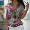 Floral Guitar Blouse Shirt