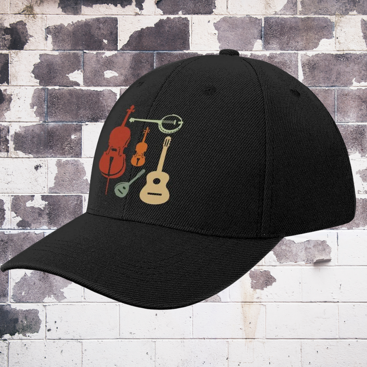 Music Instruments Baseball Cap