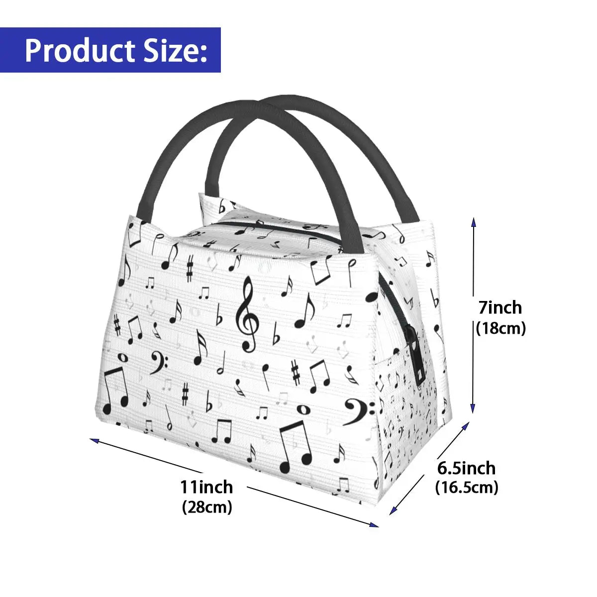 Musical Notes Thermal Lunch Bag